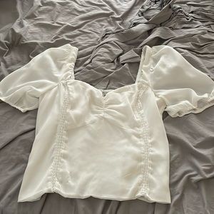 Abercrombie & Fitch White Blouse